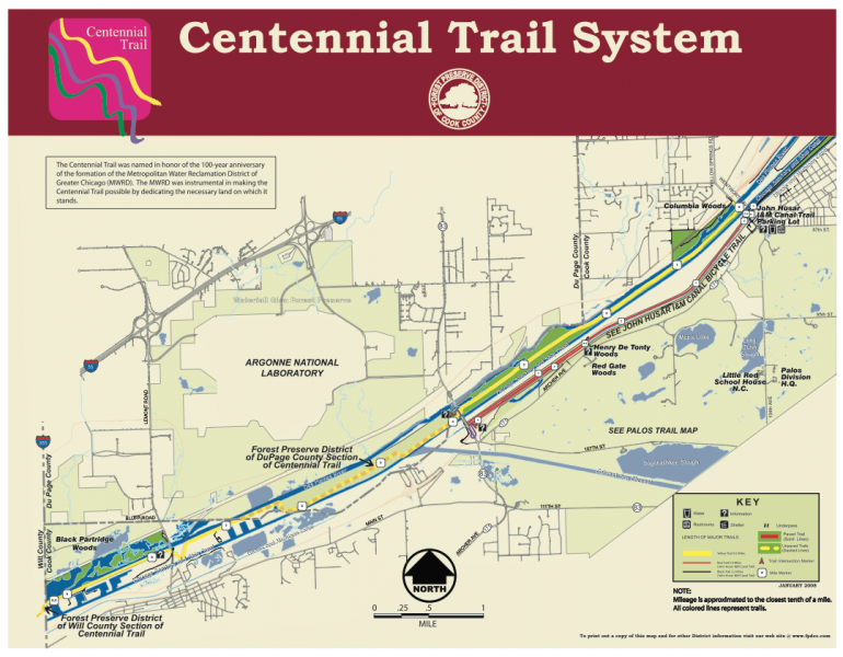 Centennial Trail Map